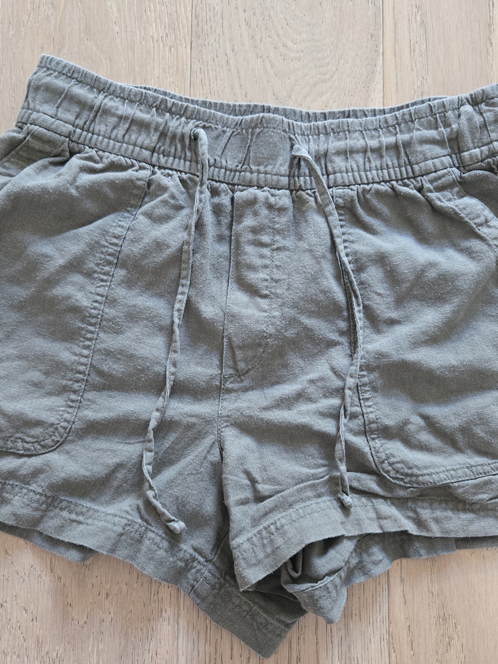 GAP Olive Green Elastic Drawstring Athletic Shorts